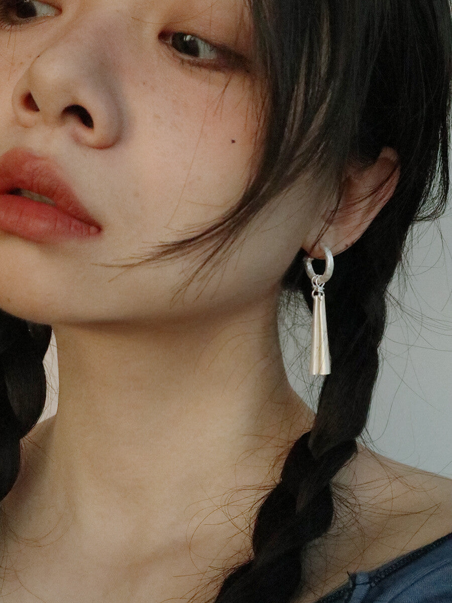 Handmade Bell Silver Earrings,Lumivault.