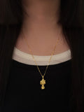 Handmade Bouquet Luxury Necklace,Gold,Lumivault.