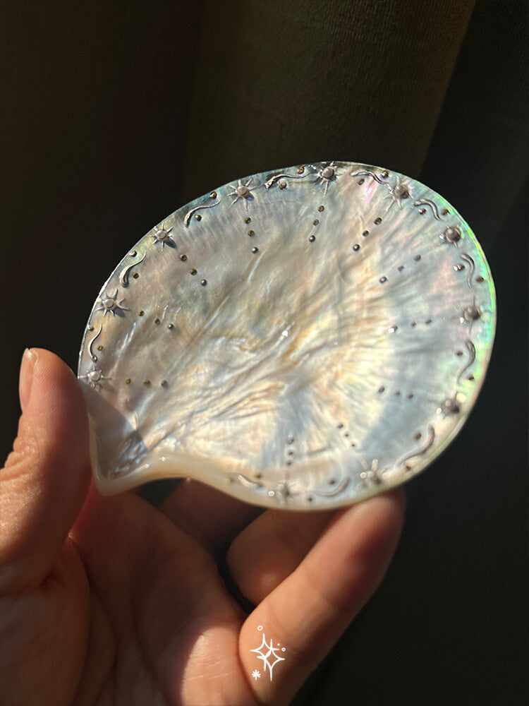 Handmade Shell Star Jewelry Tray,Lumivault.