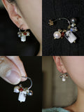 Handmade Edelweiss Beaded Earrings,Lumivault.