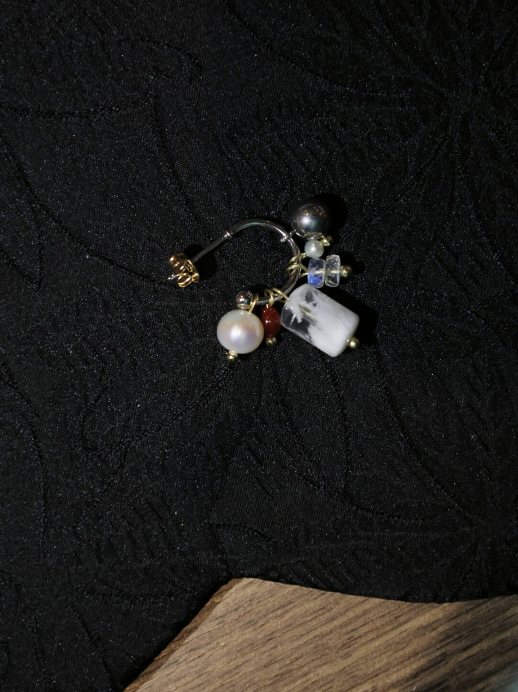 Handmade Edelweiss Beaded Earrings,Lumivault.