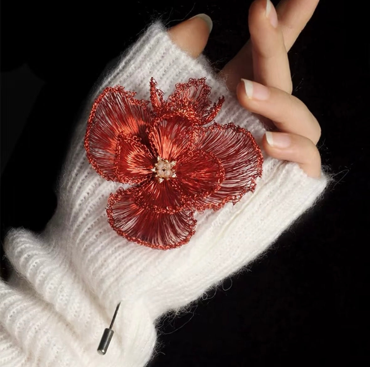 Handmade Flower Luxury Brooch,Lumivault.