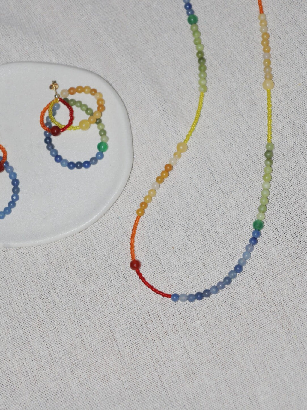 Handmade Rainbow Necklace,Lumivault.
