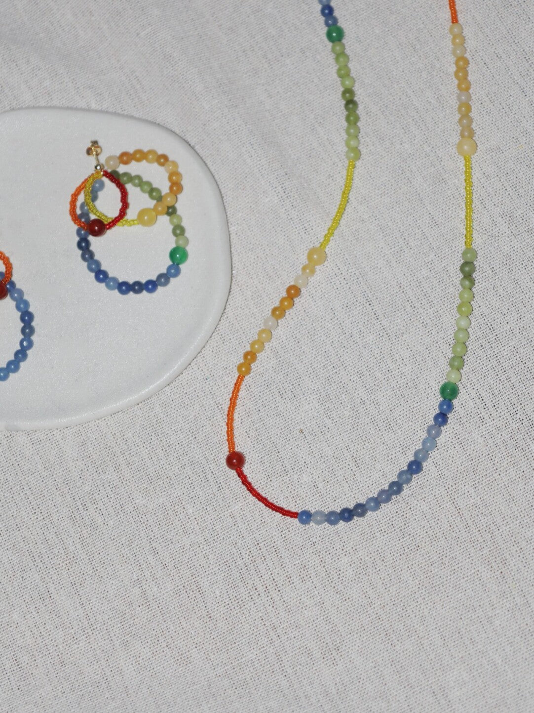Handmade Rainbow Necklace,Lumivault.