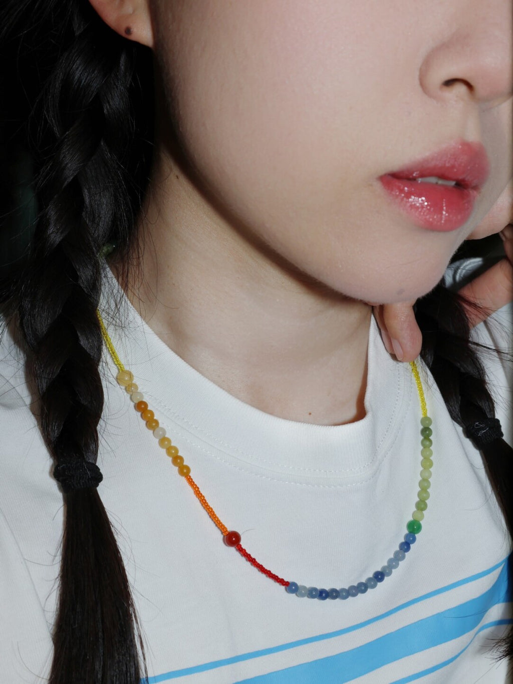 Handmade Rainbow Necklace,Lumivault.