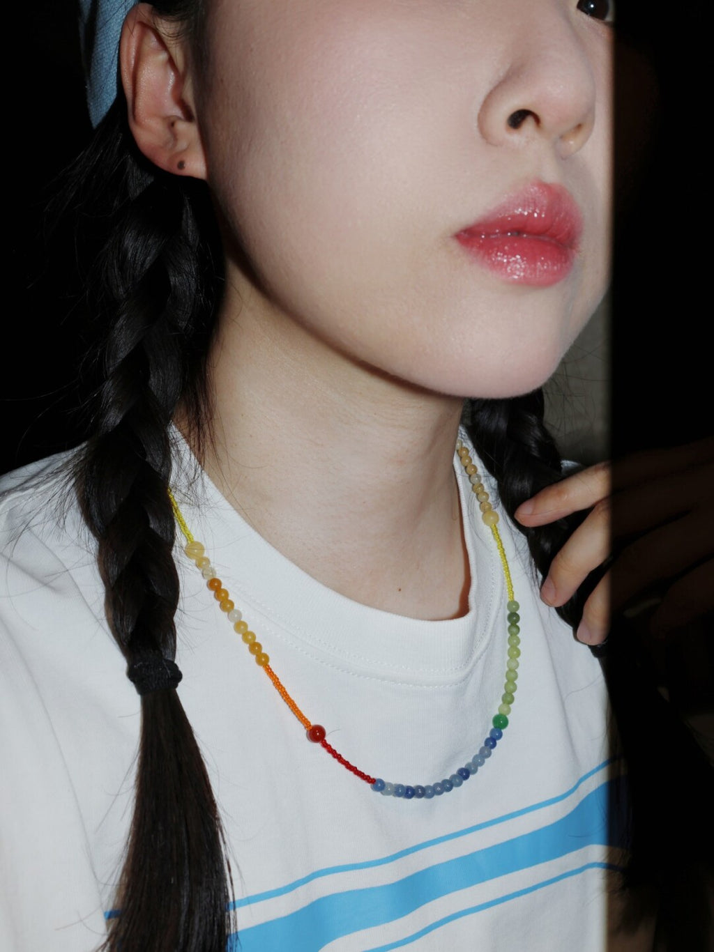 Handmade Rainbow Necklace,Lumivault.