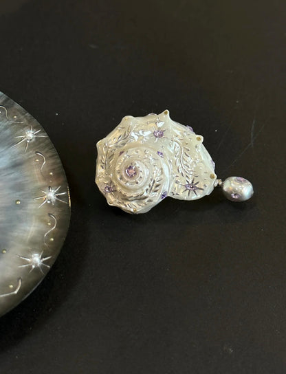 Handmade Starry Conch Necklace