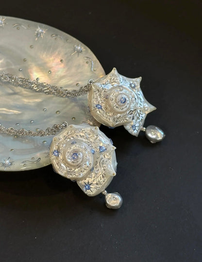 Handmade Starry Conch Necklace