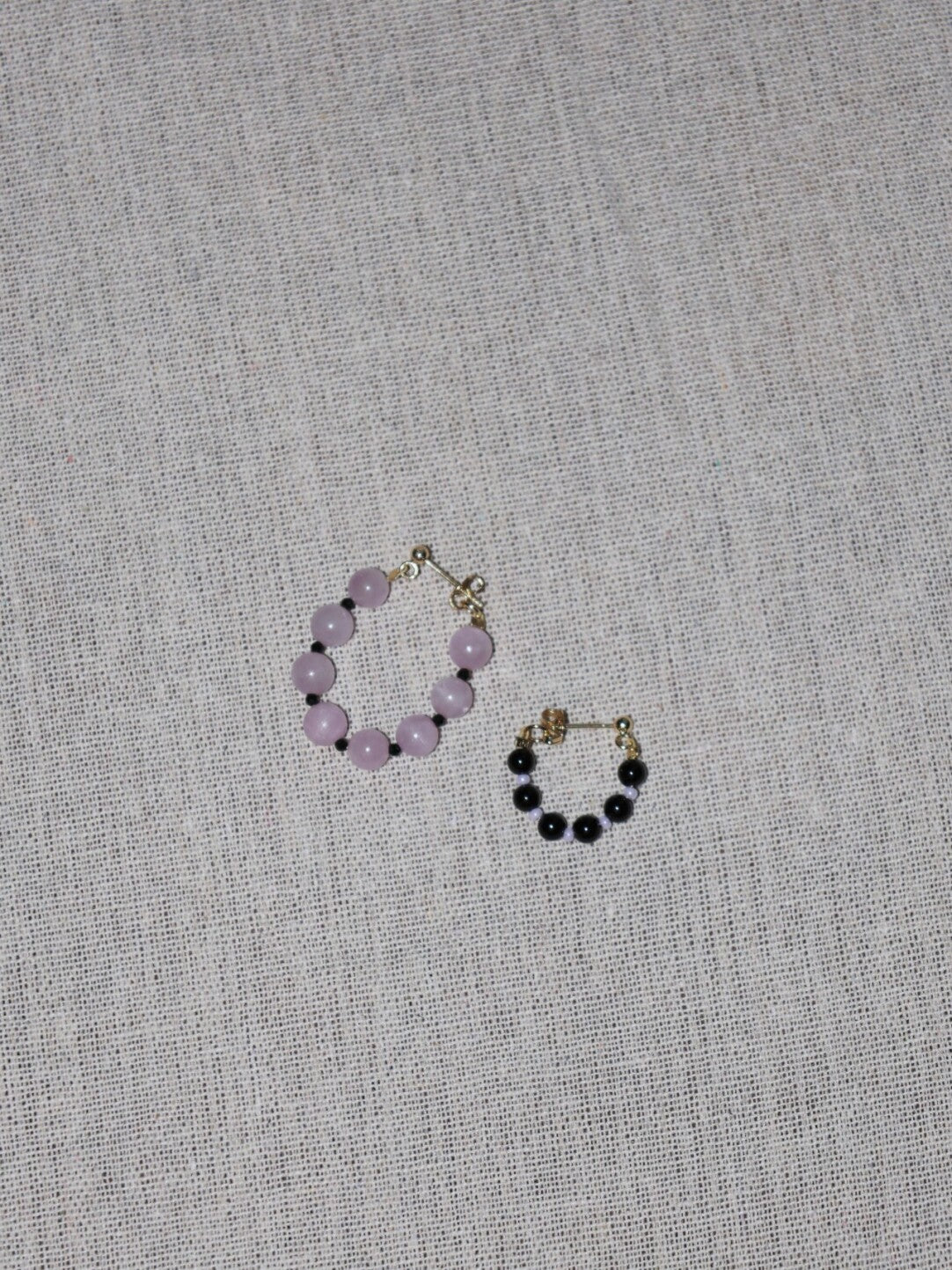 Handmade Summer Light Purple Asymmetrical Earrings - Lumivault