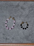 Handmade Summer Light Purple Asymmetrical Earrings,Asymmetrical Pair,Lumivault.