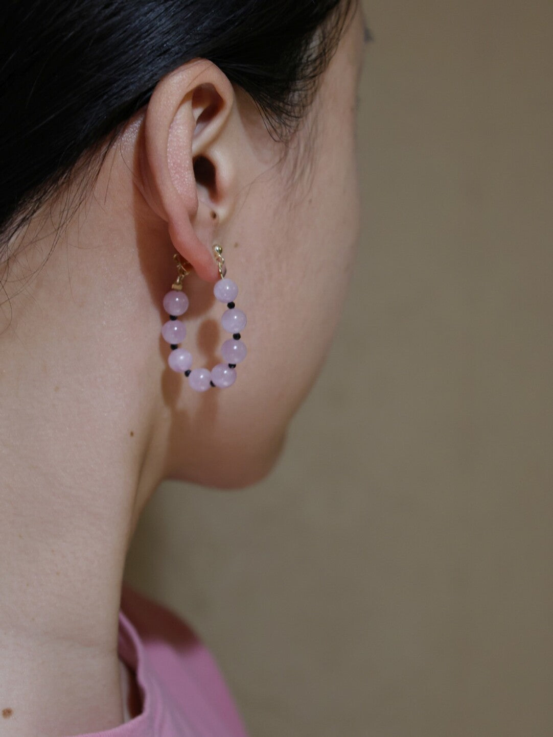 Handmade Summer Light Purple Asymmetrical Earrings - Lumivault