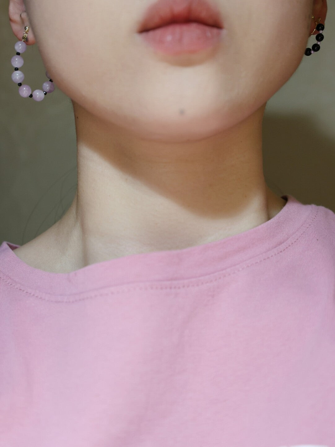 Handmade Summer Light Purple Asymmetrical Earrings - Lumivault