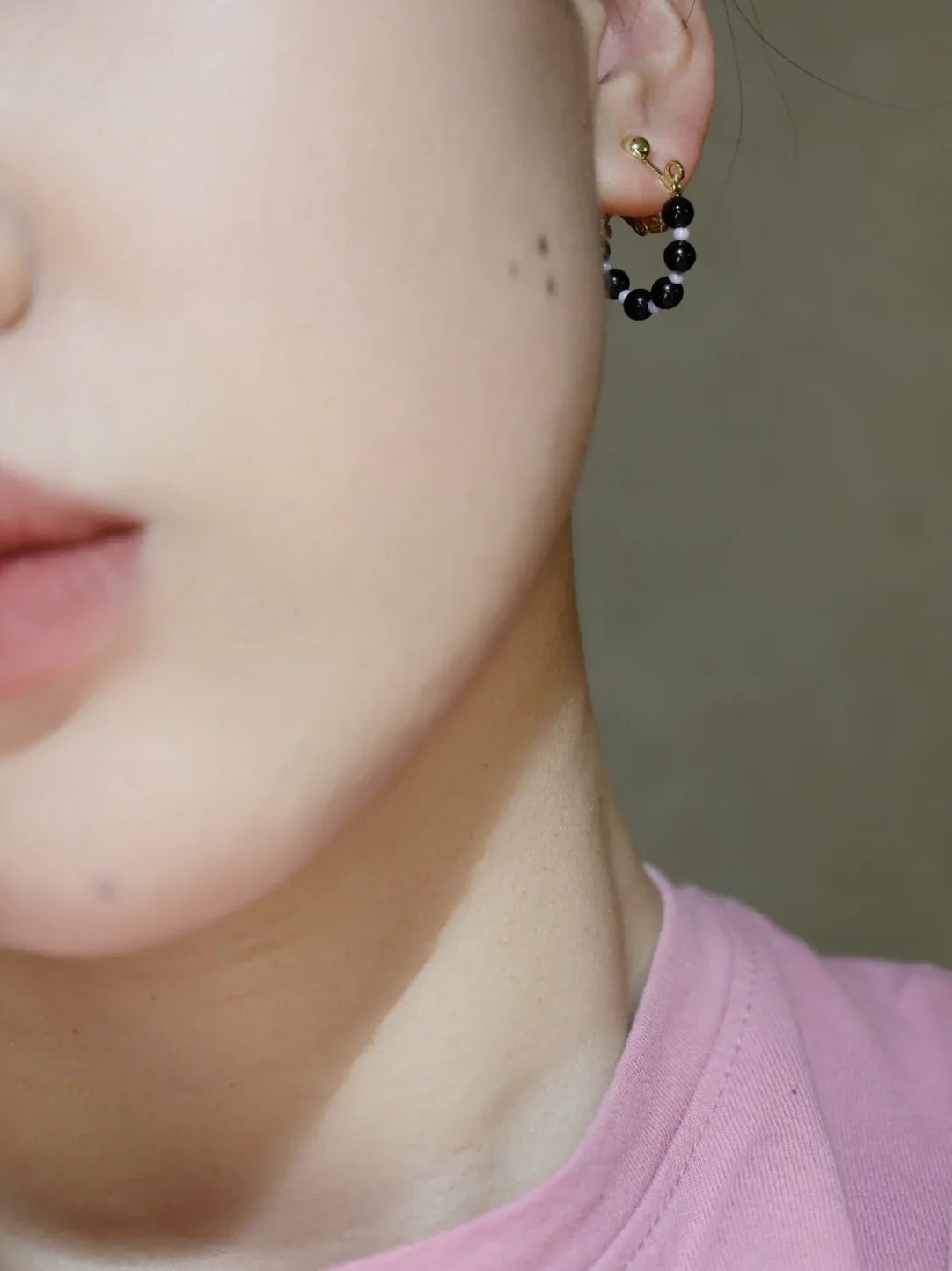 Handmade Summer Light Purple Asymmetrical Earrings,Lumivault.