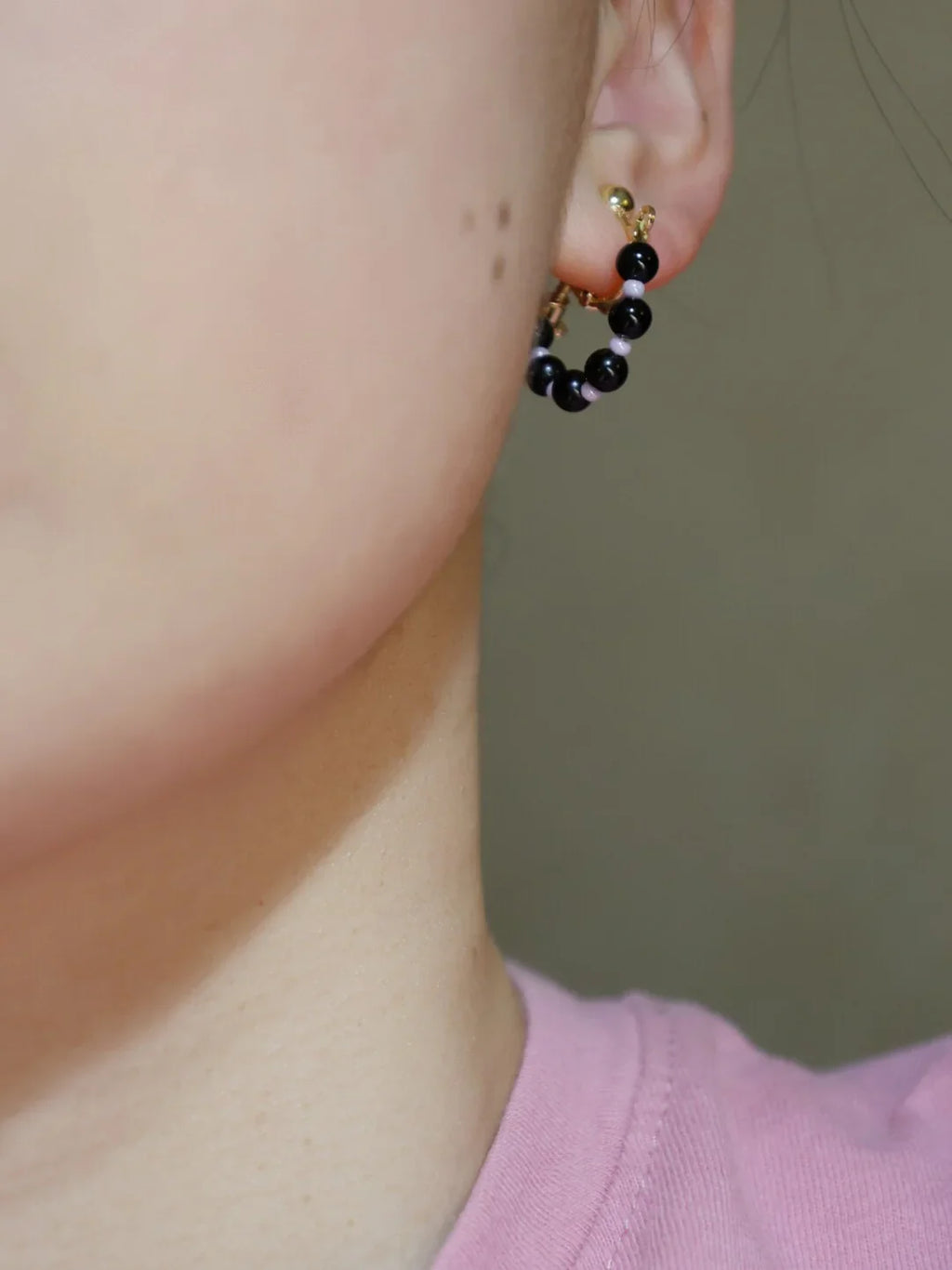 Handmade Summer Light Purple Asymmetrical Earrings,Lumivault.