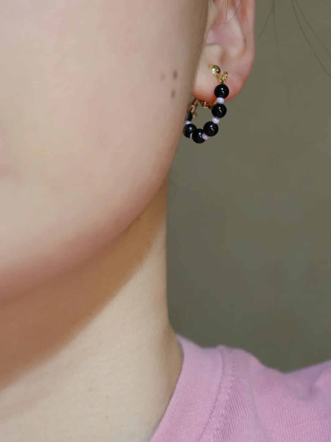 Handmade Summer Light Purple Asymmetrical Earrings,Lumivault.