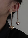 Heart Drop Earrings,Lumivault.