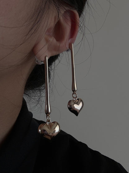 Heart Drop Earrings