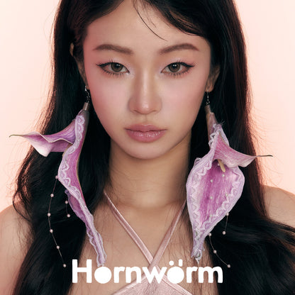 Hornworm Flower Lace Earrings