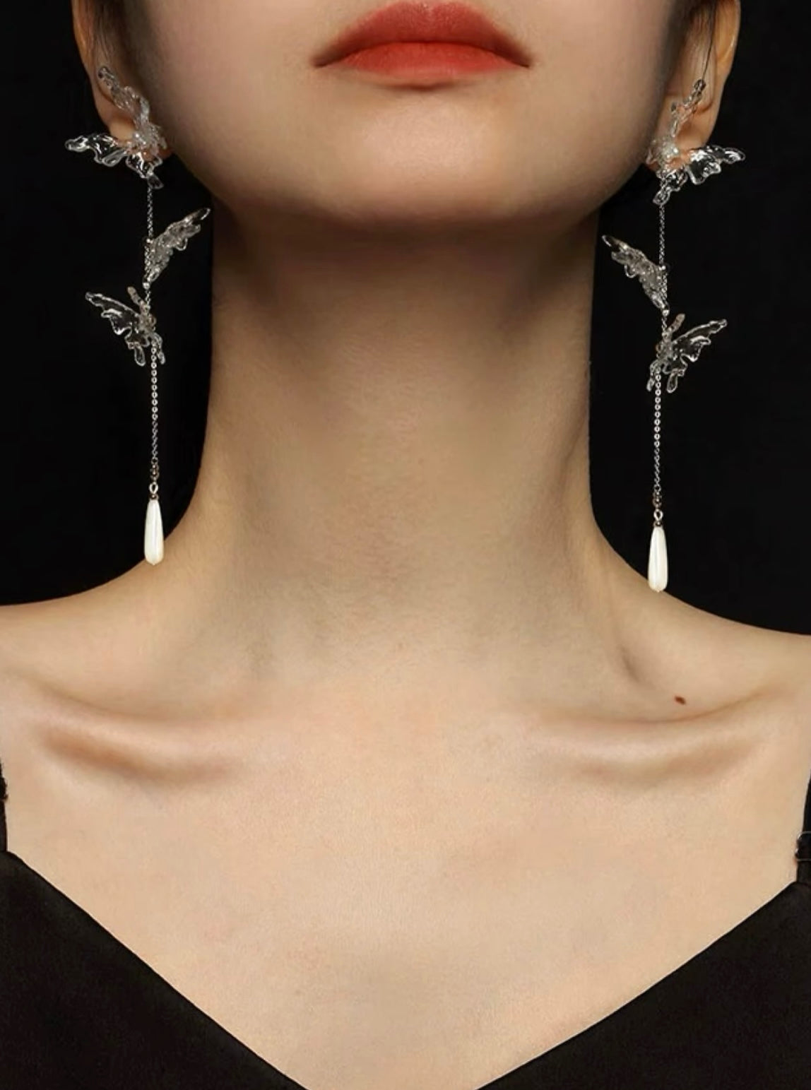 Sunset Dream Butterfly Earrings,Lumivault.