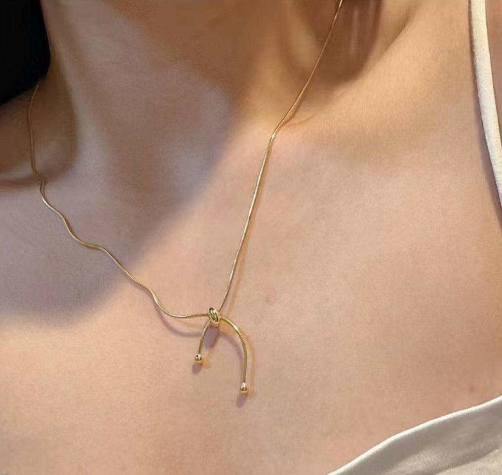 925 Sterling Silver Adjustable Chain Necklace,Lumivault.