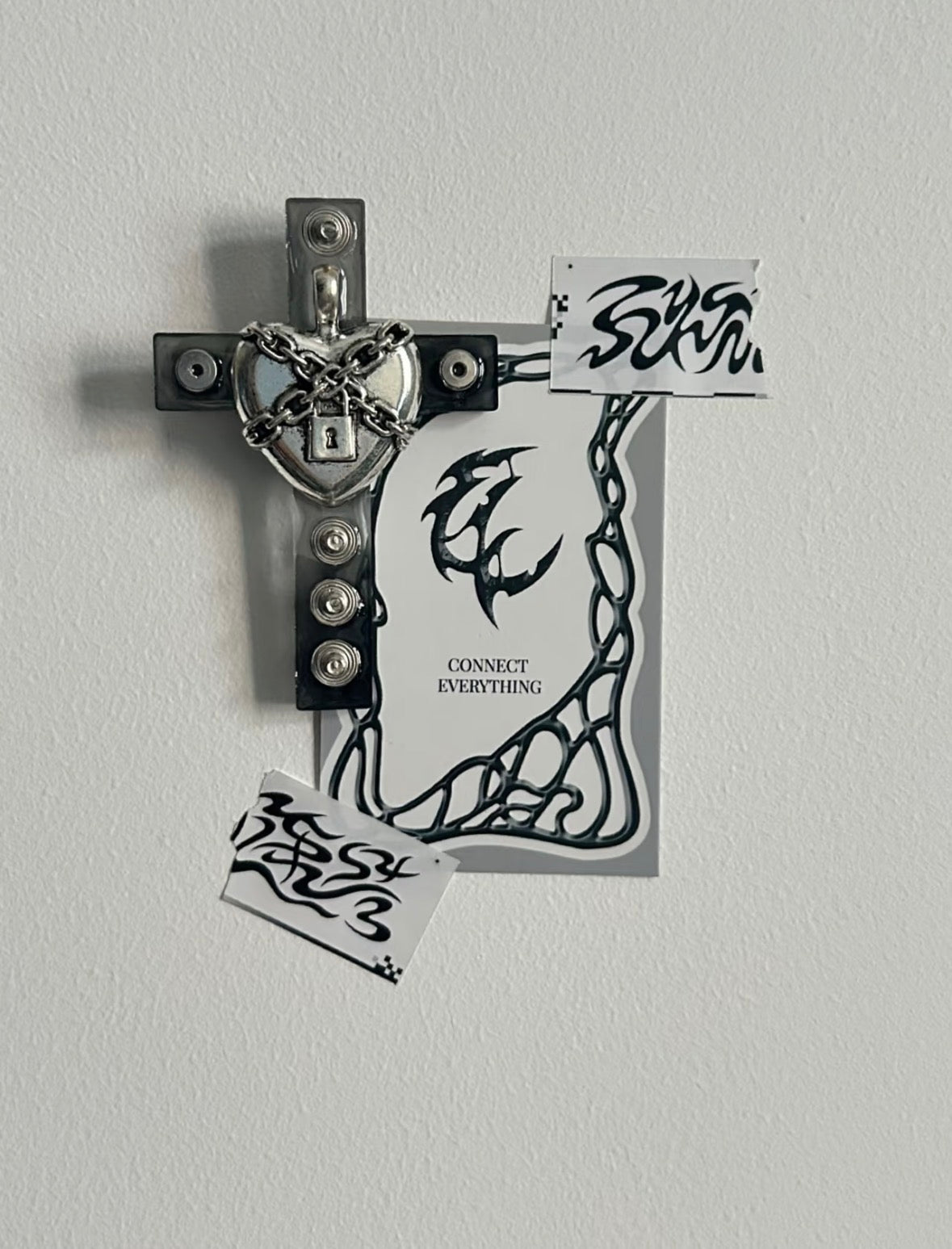 Gothic Cross Hair Clips