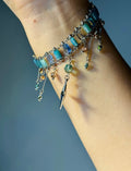 Star Tassel Bracelet,Blue,Lumivault.