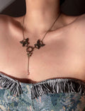 Vintage Alloy Butterfly Necklace,Lumivault.