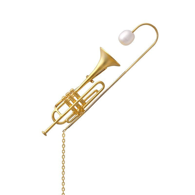 Jazz Trumpet Brooch,Lumivault.