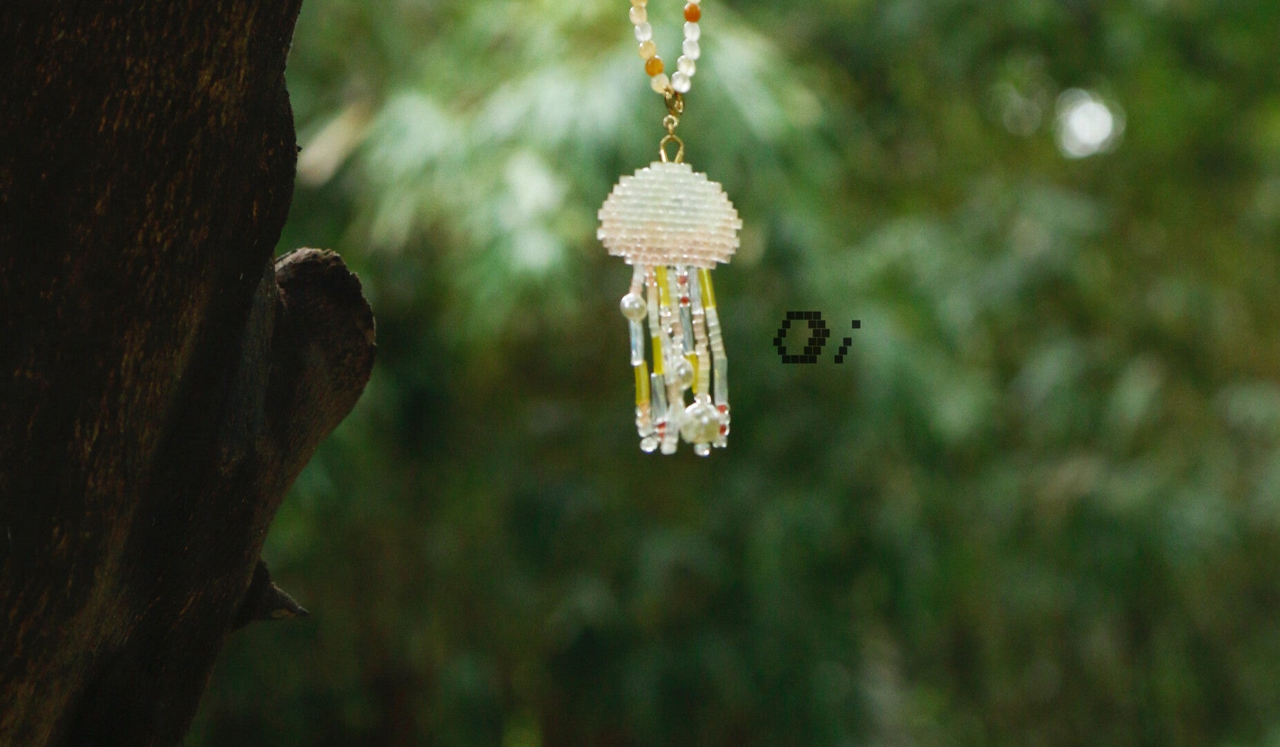Jellyfish MIYUKI Beaded Necklace,Lumivault.