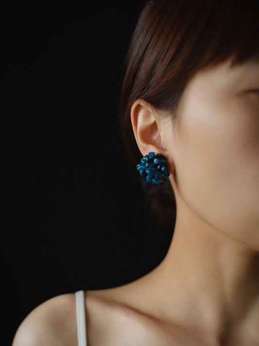 Klein Blue Flower Earrings - Lumivault