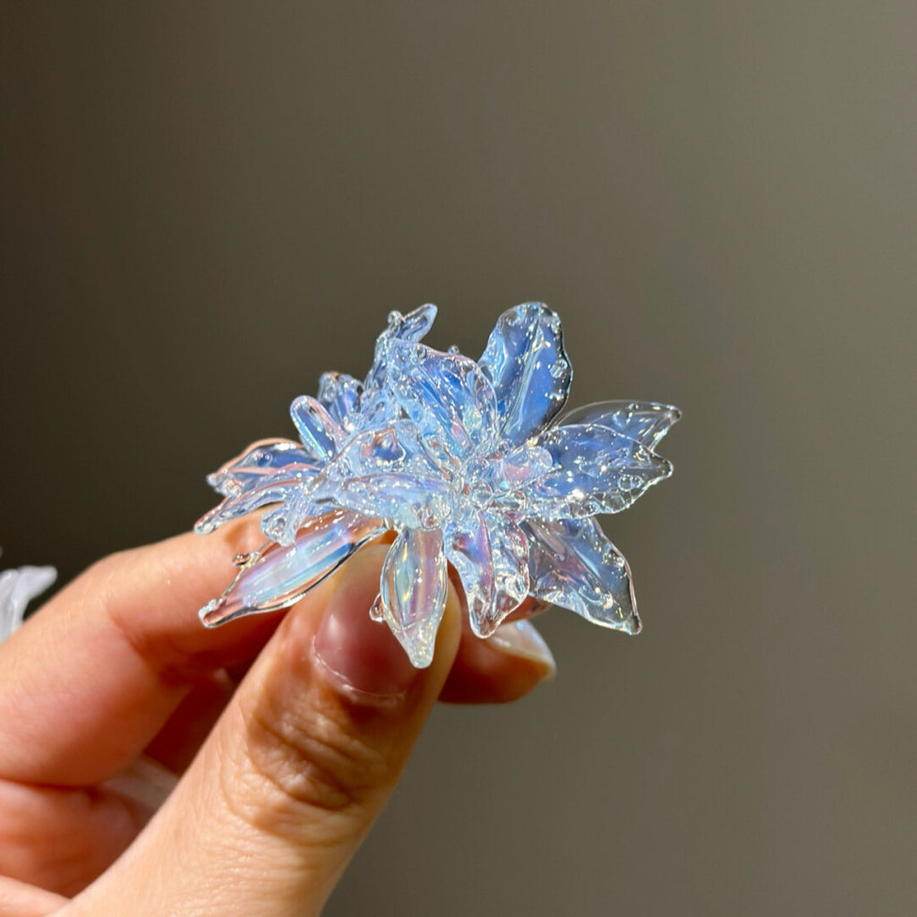 Flamework Glass Lily Ring,#2,Lumivault.