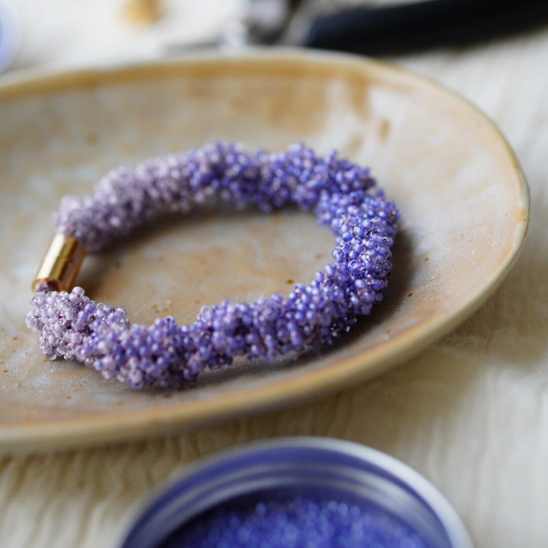 Light Color Beaded Bracelet,Lumivault.