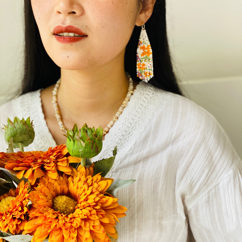 Like Flowers In The Wild MIYUKI Beaded Earrings - Lumivault