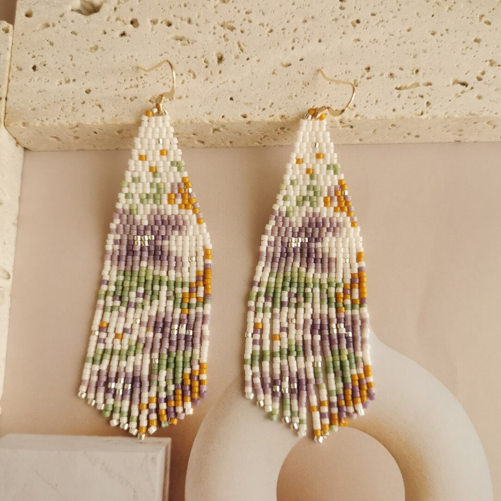 Like Flowers In The Wild MIYUKI Beaded Earrings - Lumivault