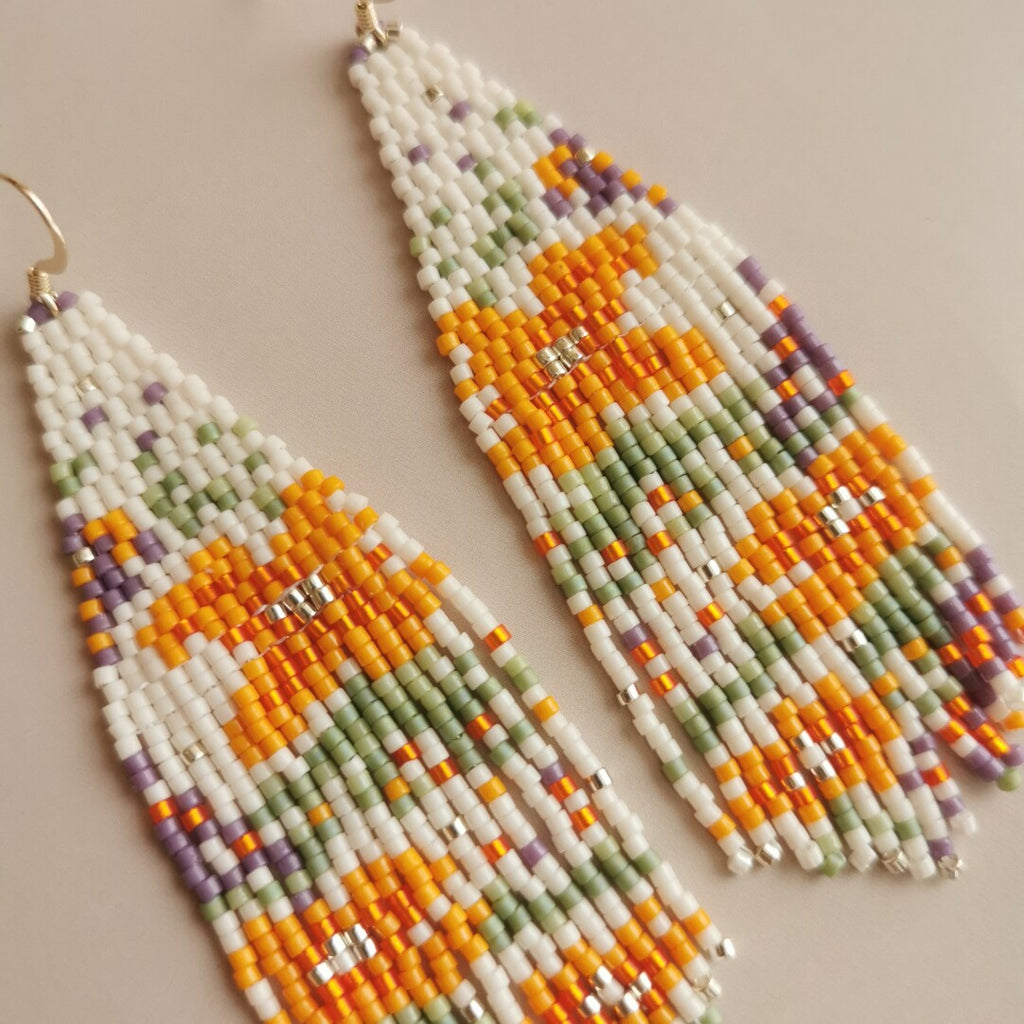 Like Flowers In The Wild MIYUKI Beaded Earrings - Lumivault