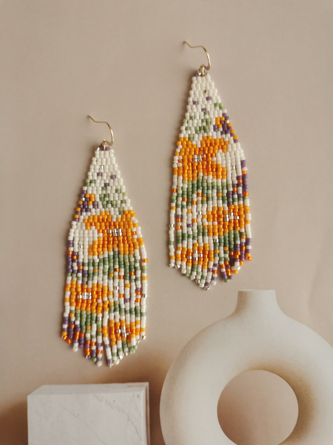 Like Flowers In The Wild MIYUKI Beaded Earrings - Lumivault