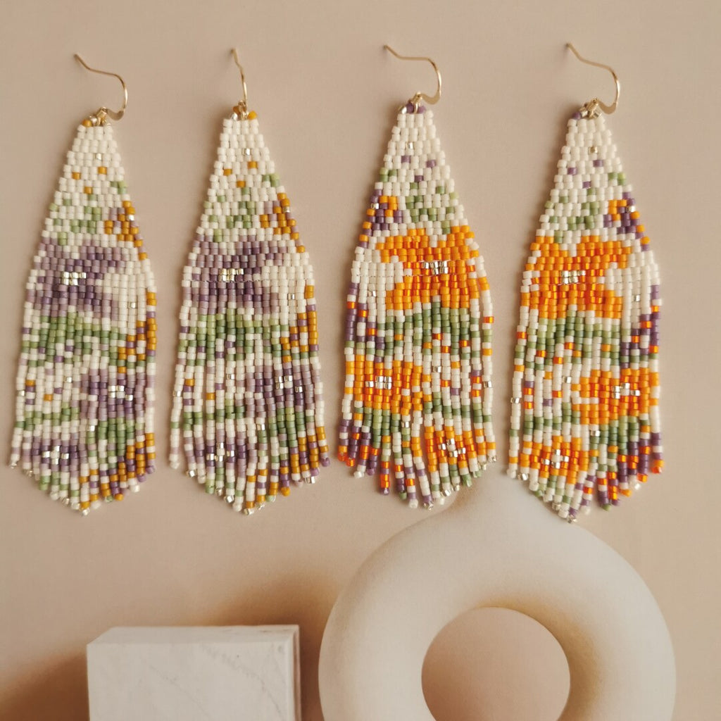 Like Flowers In The Wild MIYUKI Beaded Earrings - Lumivault