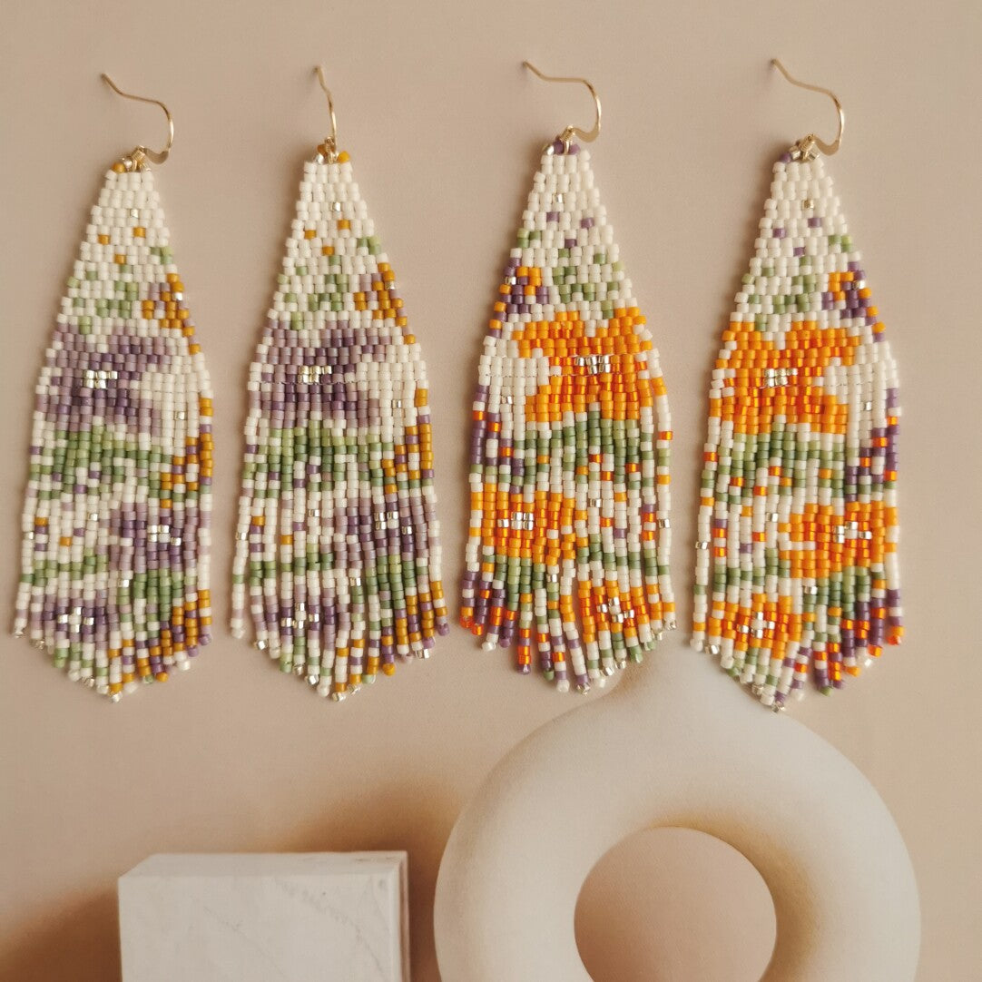 Like Flowers In The Wild MIYUKI Beaded Earrings - Lumivault