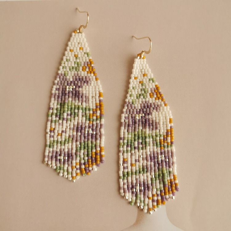 Like Flowers In The Wild MIYUKI Beaded Earrings