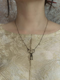 Lost Ccissors Pearl Necklace,Lumivault.