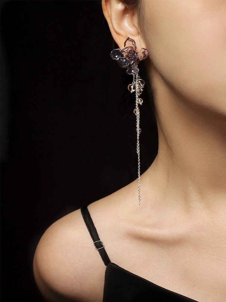 Magnolia Tassel Earrings,Lumivault.