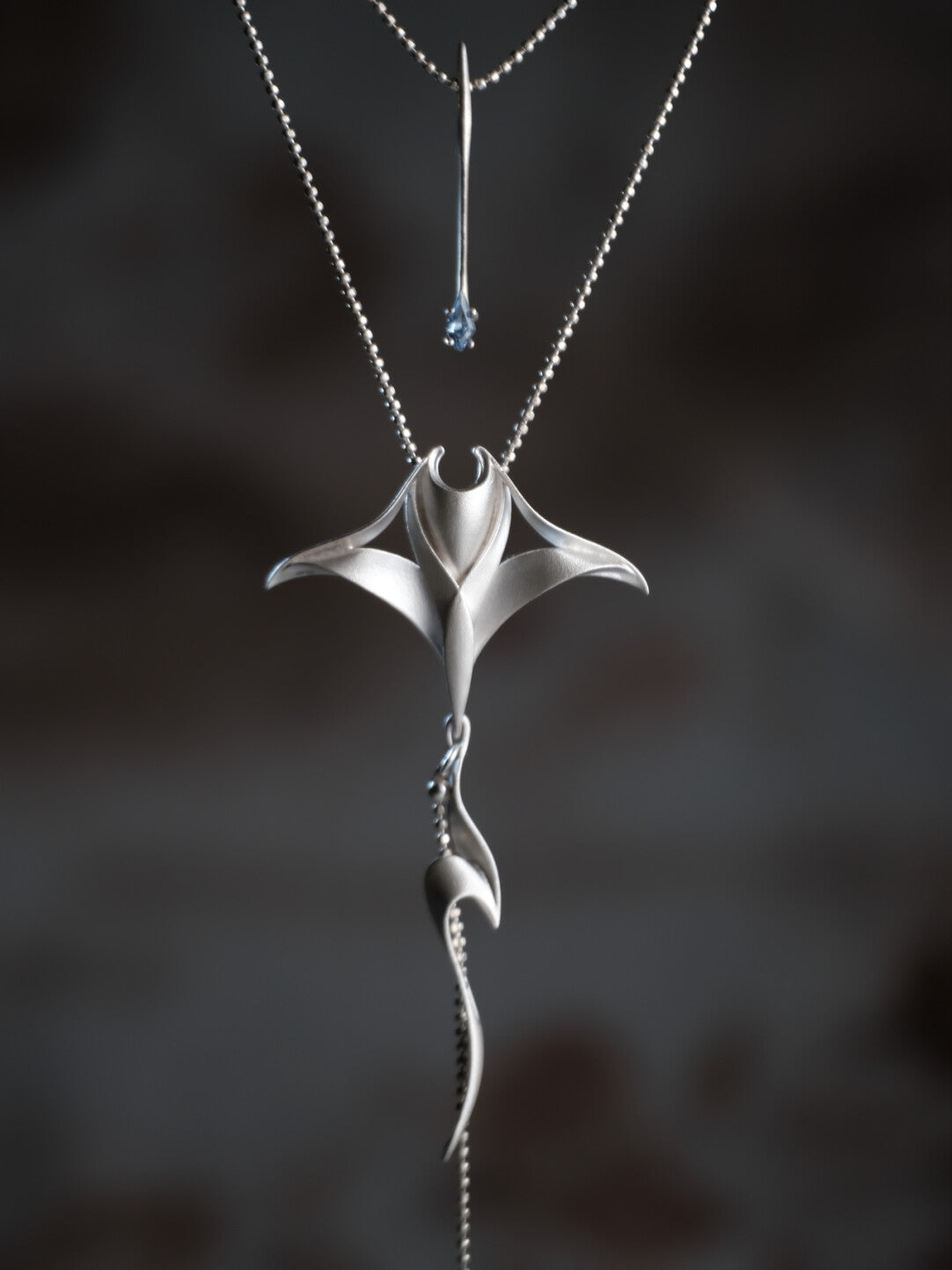 Manta Ray Stacking Necklace,Lumivault.