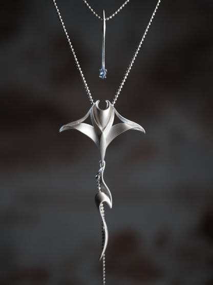 Manta Ray Stacking Necklace