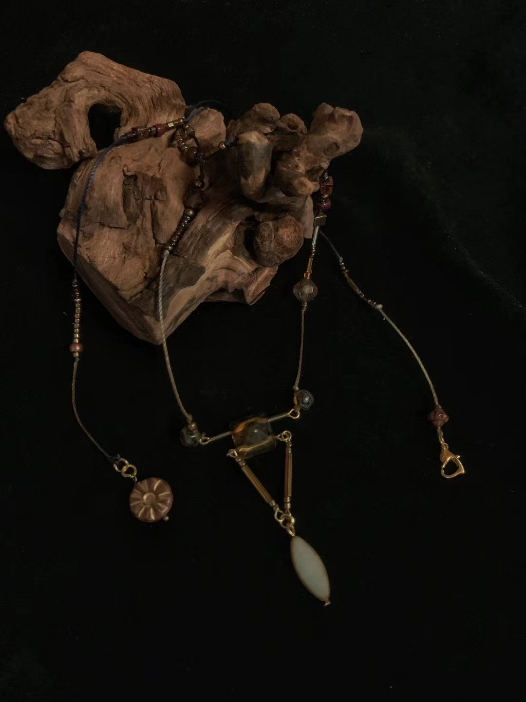 Medea Beaded Stacking Necklace,Lumivault.