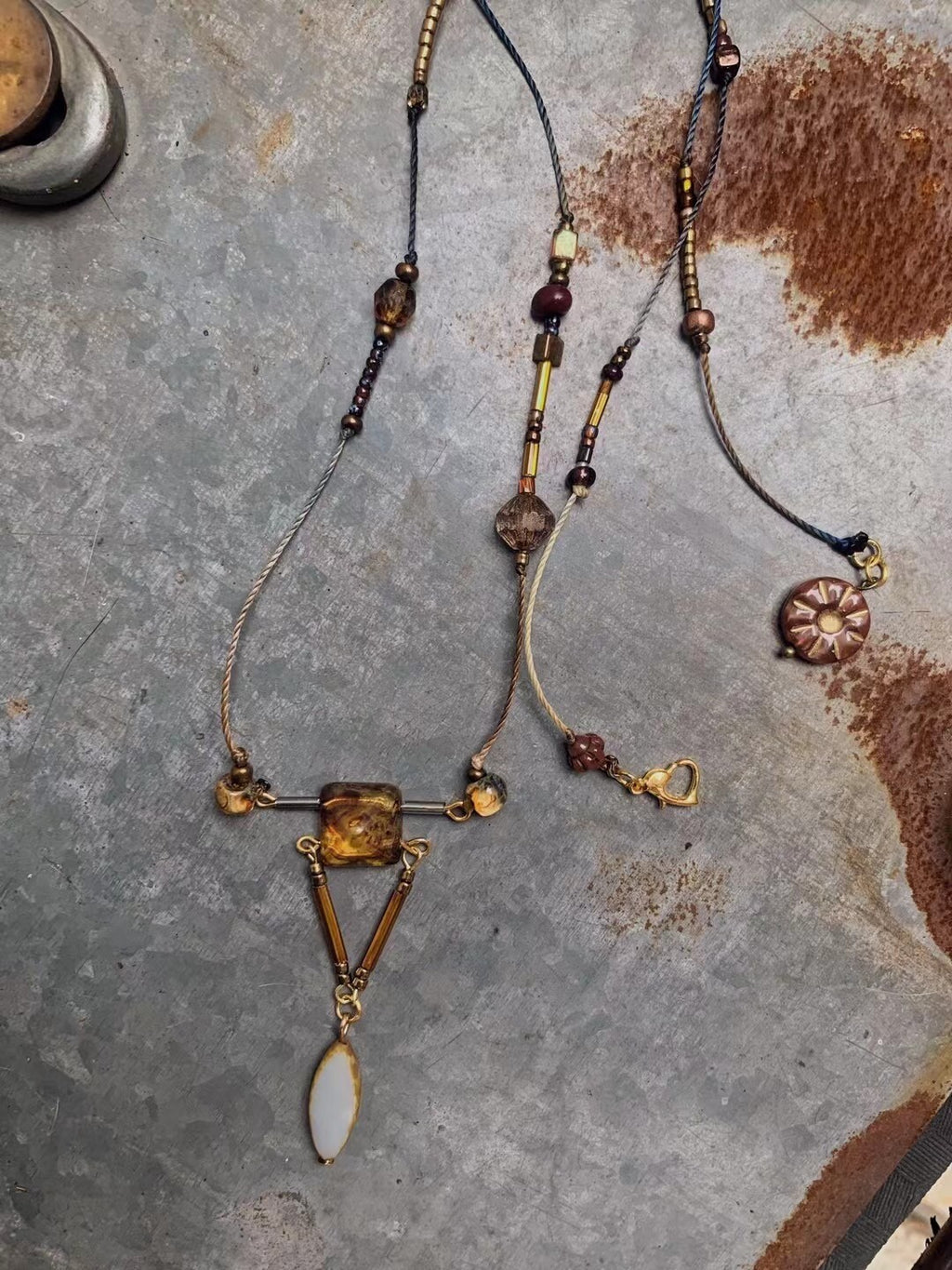 Medea Beaded Stacking Necklace,Lumivault.