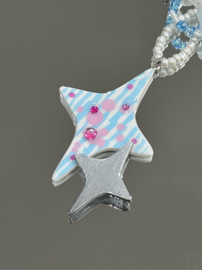 Mermaid Tears Star Necklace,Lumivault.