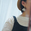 Metal Wire Lily of the Valley Flower Earrings,Lumivault.