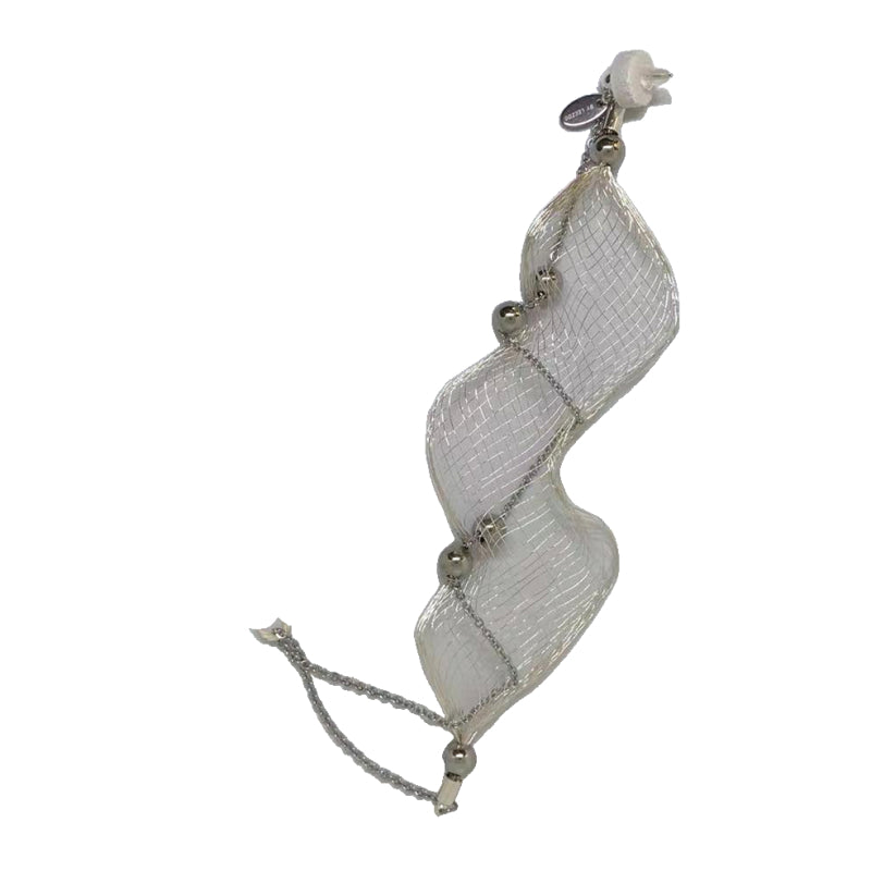Metal Wire Woven Wave Long Earring,Lumivault.