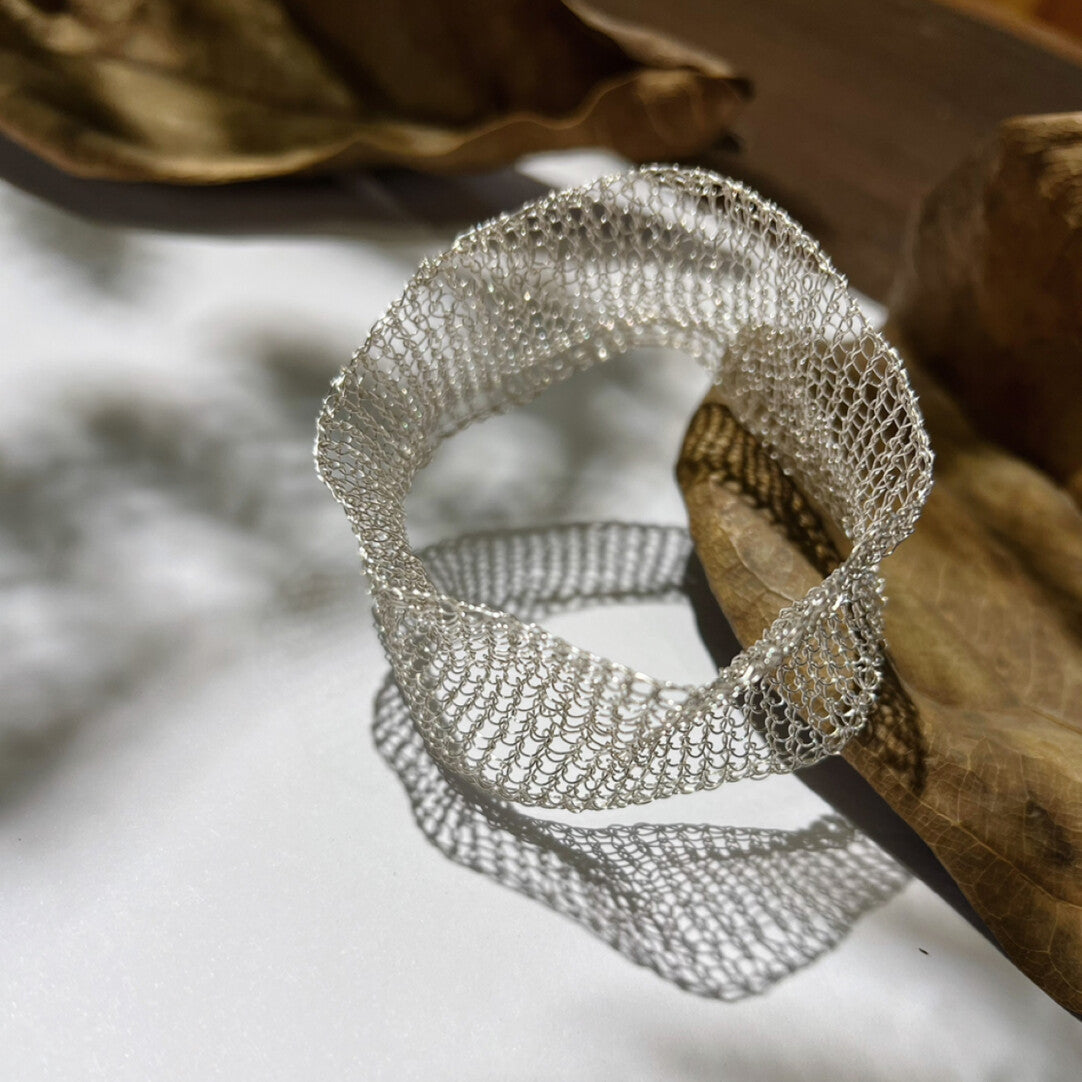 Metal Woven Hollow Bracelet,Lumivault.