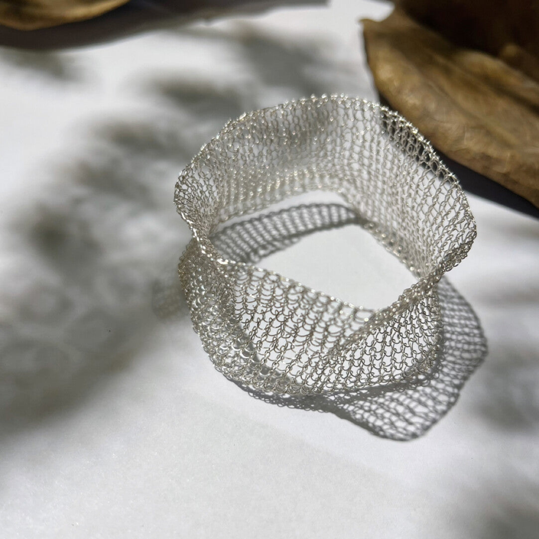 Metal Woven Hollow Bracelet,Lumivault.